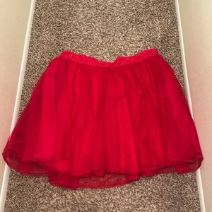 ❤️Red sparkly tutu skirt!❤️